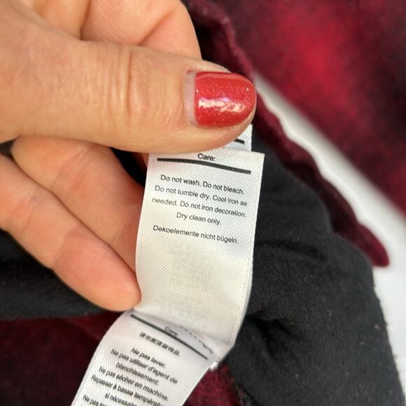 Smartwool Merino Wool Shacket Jacket Red Black Plaid Anchor Line Women’s Size XS - Picture 9 of 11